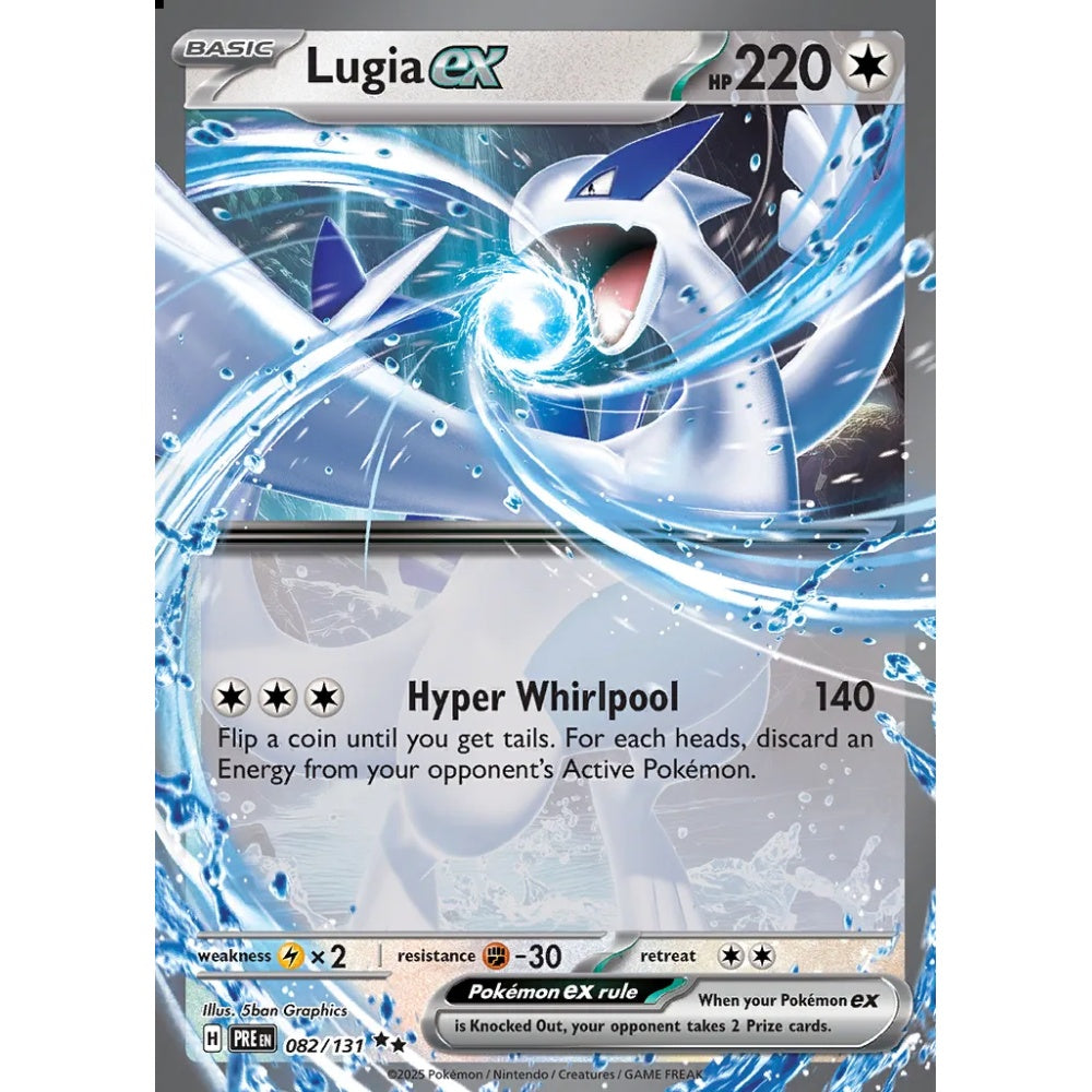 Lugia ex Double Rare 082/131 Pokemon Card Game Prismatic Evolutions