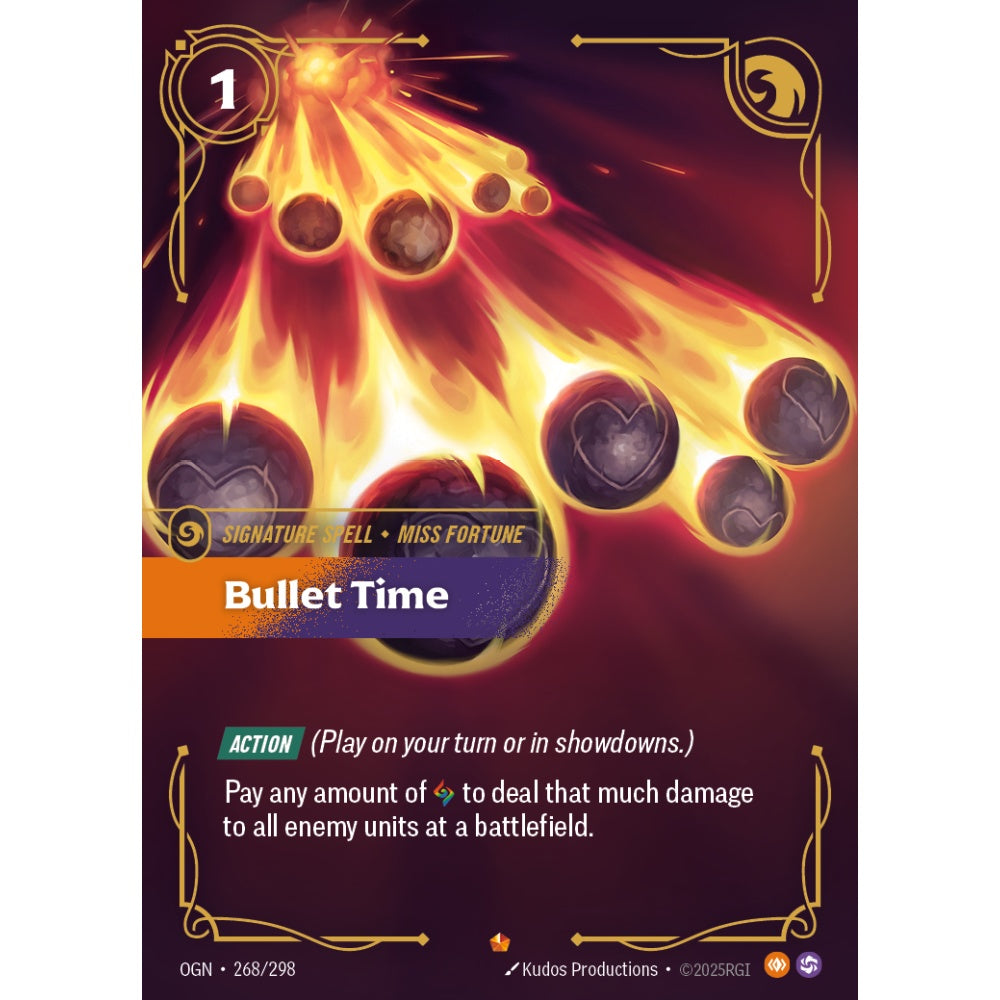 Bullet Time OGN-268/298 Riftbound Card Game Origins Epic