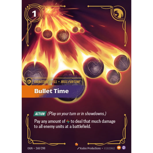 Bullet Time OGN-268/298 Riftbound Card Game Origins Epic