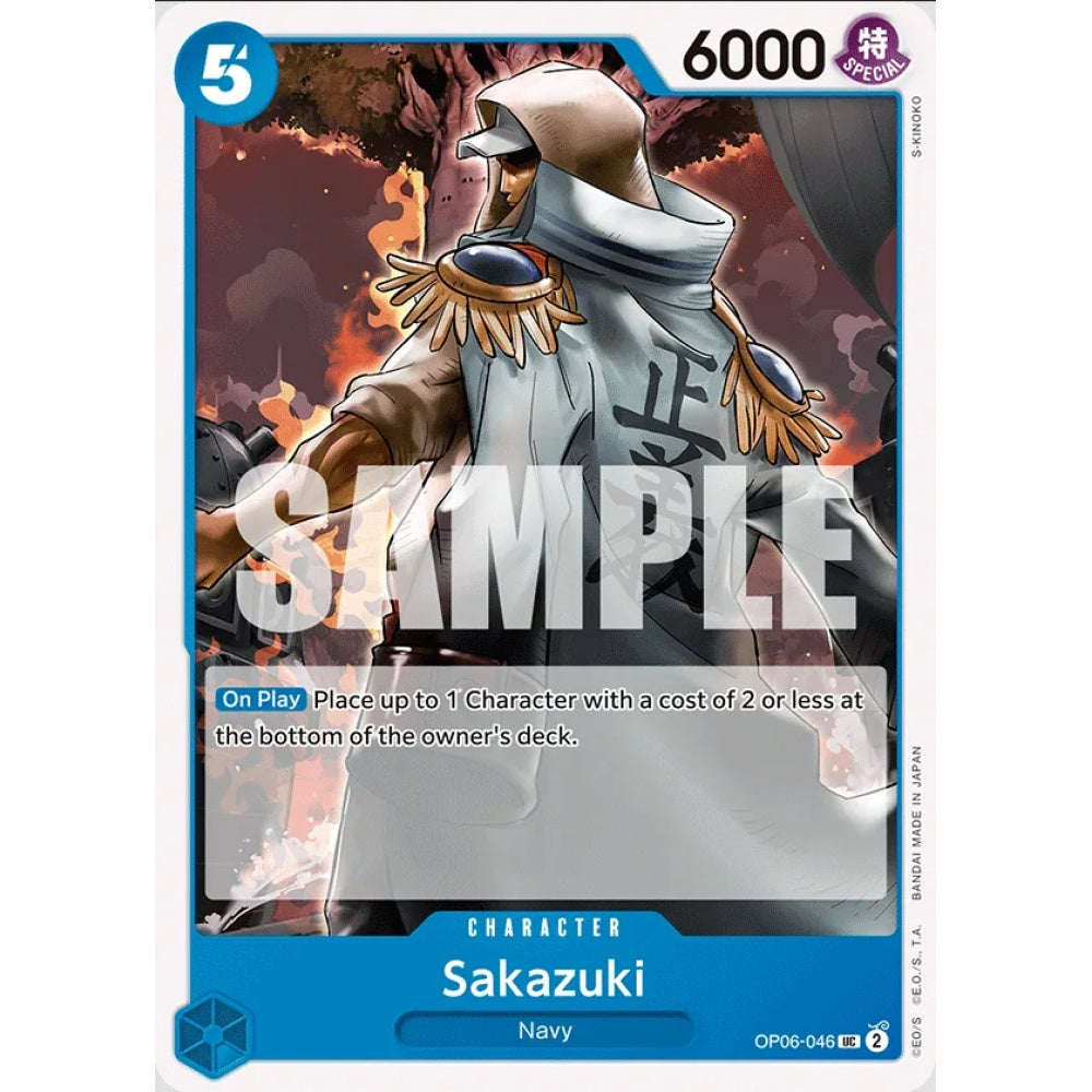 Sakazuki, OP06-046, Uncommon, One Piece, Wings of the Captain