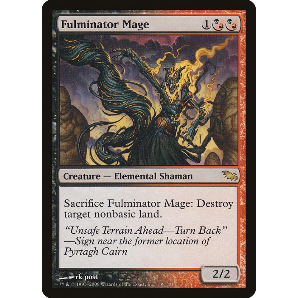 Fulminator Mage rare 188 Magic the Gathering Shadowmoor
