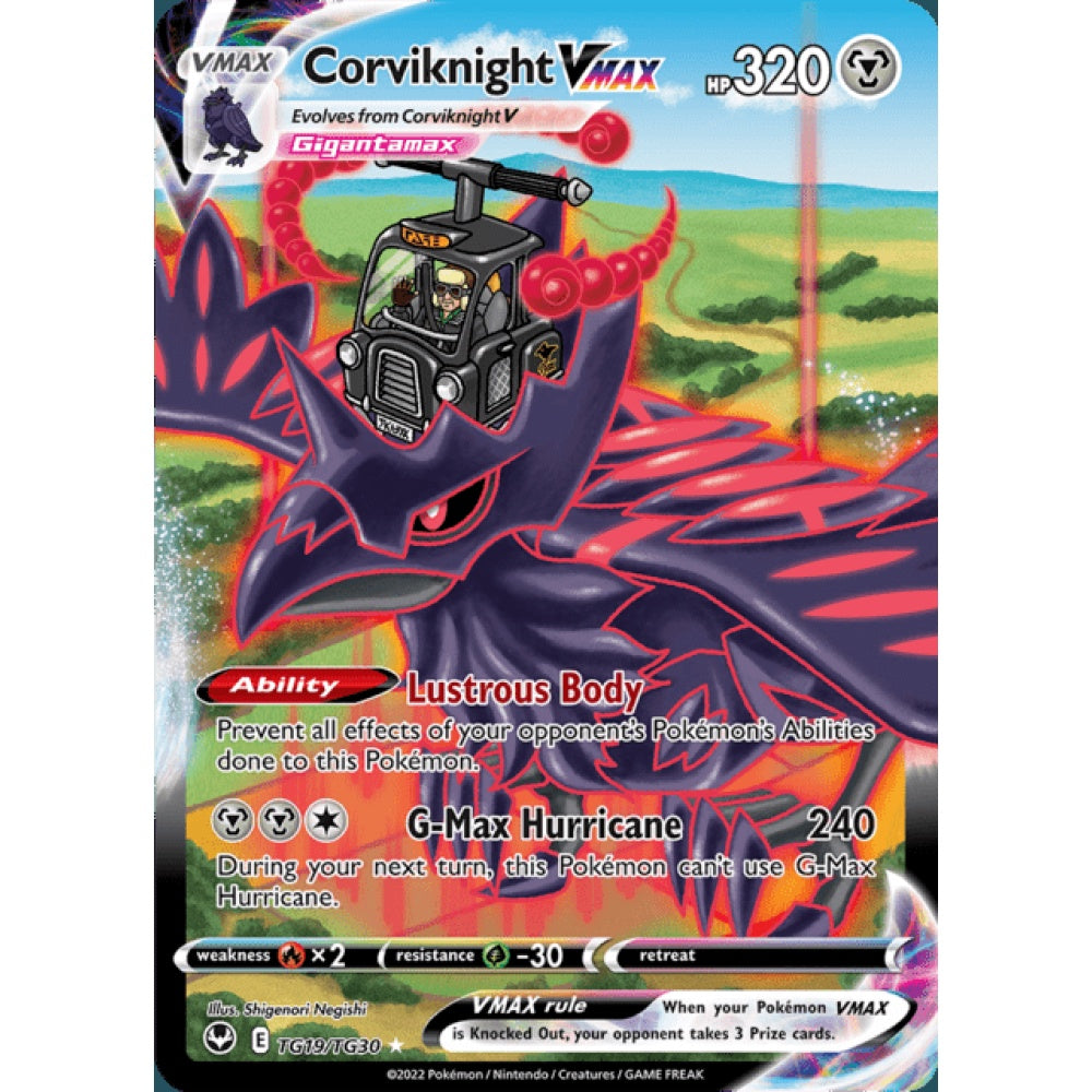Corviknight VMAX Secret Illustration Rare TG19/TG30 Pokemon Card Game Silver Tempest