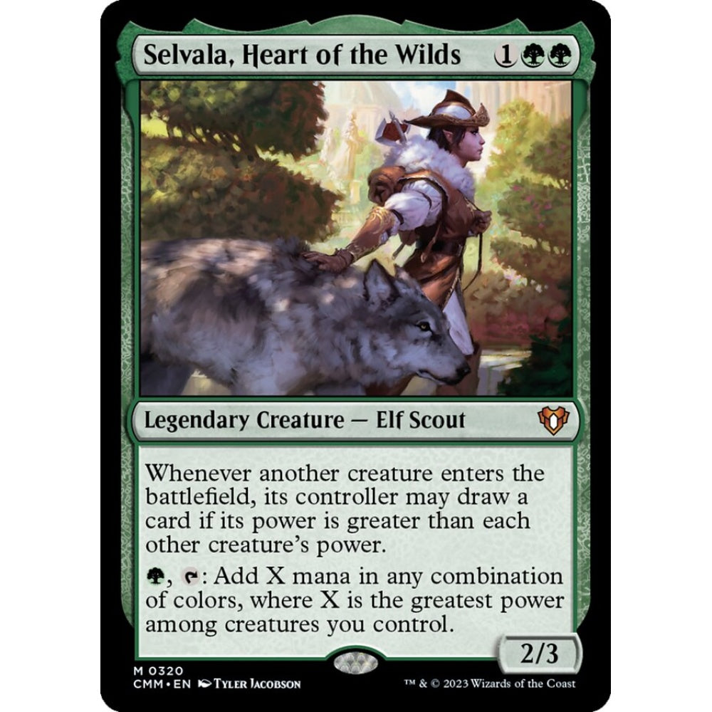 Selvala, Heart of the Wilds mythic 320 Magic the Gathering Commander Masters