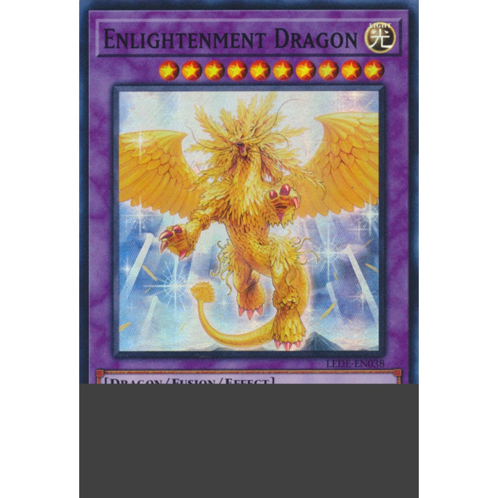 Enlightenment Dragon LEDE-EN038 Super Super Rare Yu-Gi-Oh Legacy of Destruction in Art