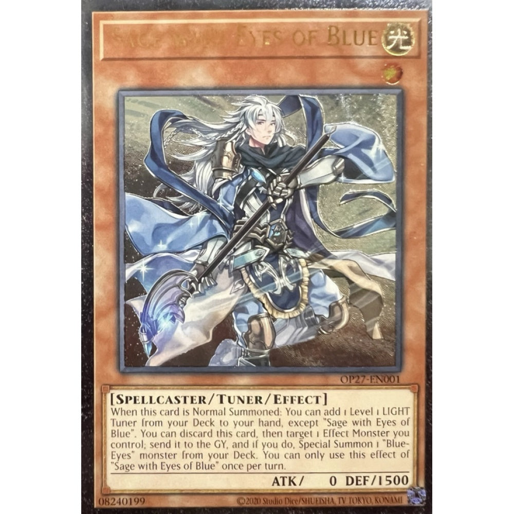 Sage with Eyes of Blue RA04-EN266 Platinum Platinum Secret Rare Yu-Gi-Oh Quarter Century Stampede