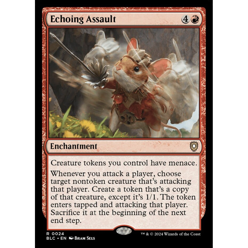 Echoing Assault, 24, rare, Magic: The Gathering, Bloomburrow