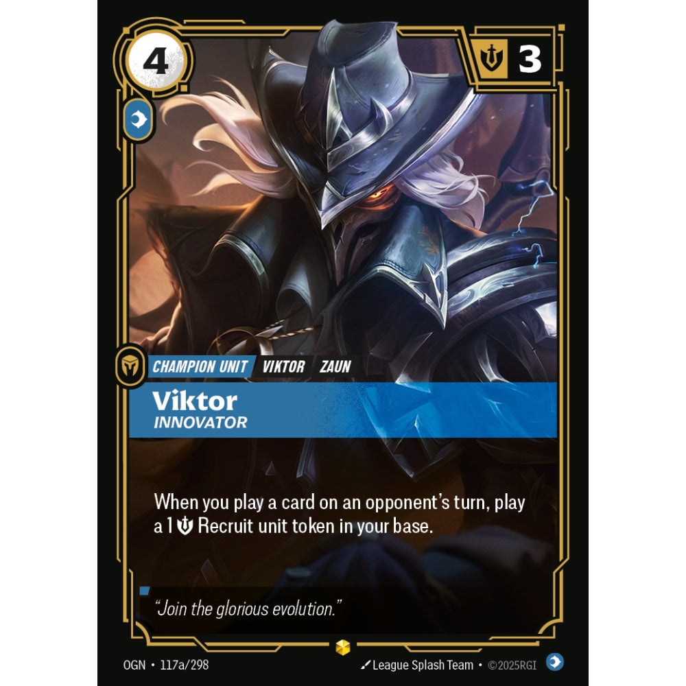 Viktor, Innovator OGN-117a/298 Riftbound Card Game Origins Showcase