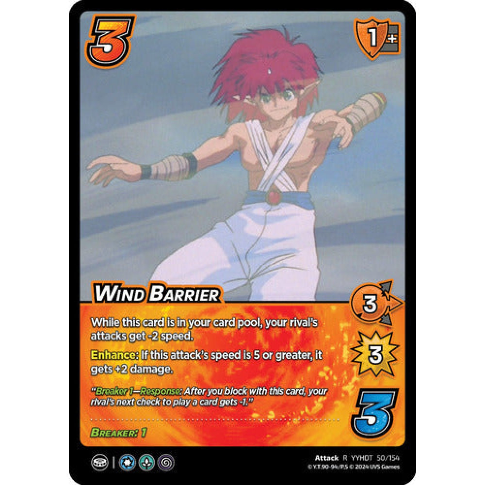 Wind Barrier, 50/154, R, UniVersus, Yu Yu Hakusho: Dark Tournament