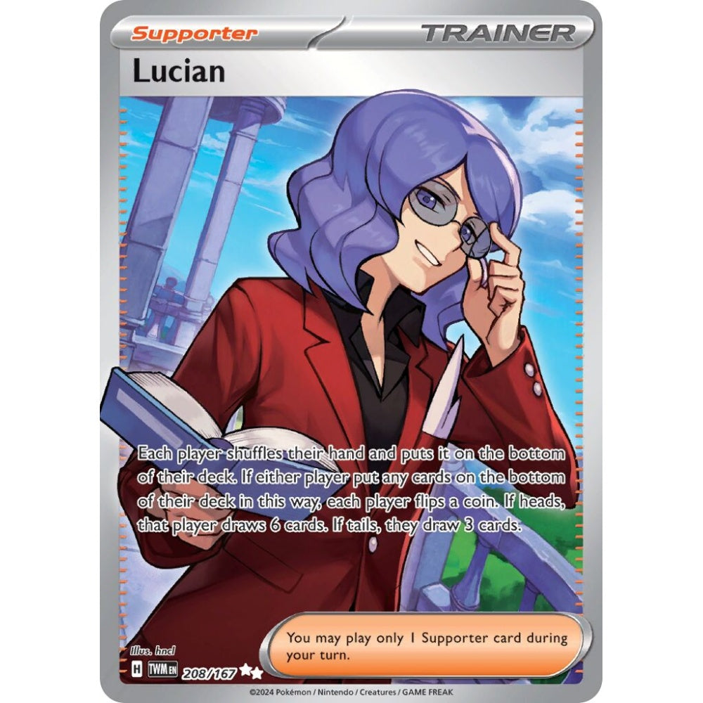 Lucian Ultra Rare 208/167 Pokemon Card Game Twilight Masquerade