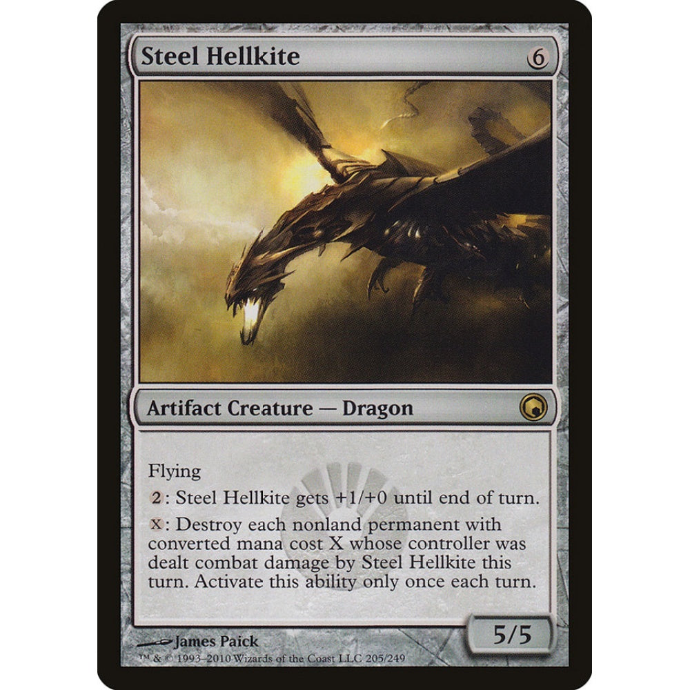 Steel Hellkite rare 205 Magic the Gathering Scars of Mirrodin