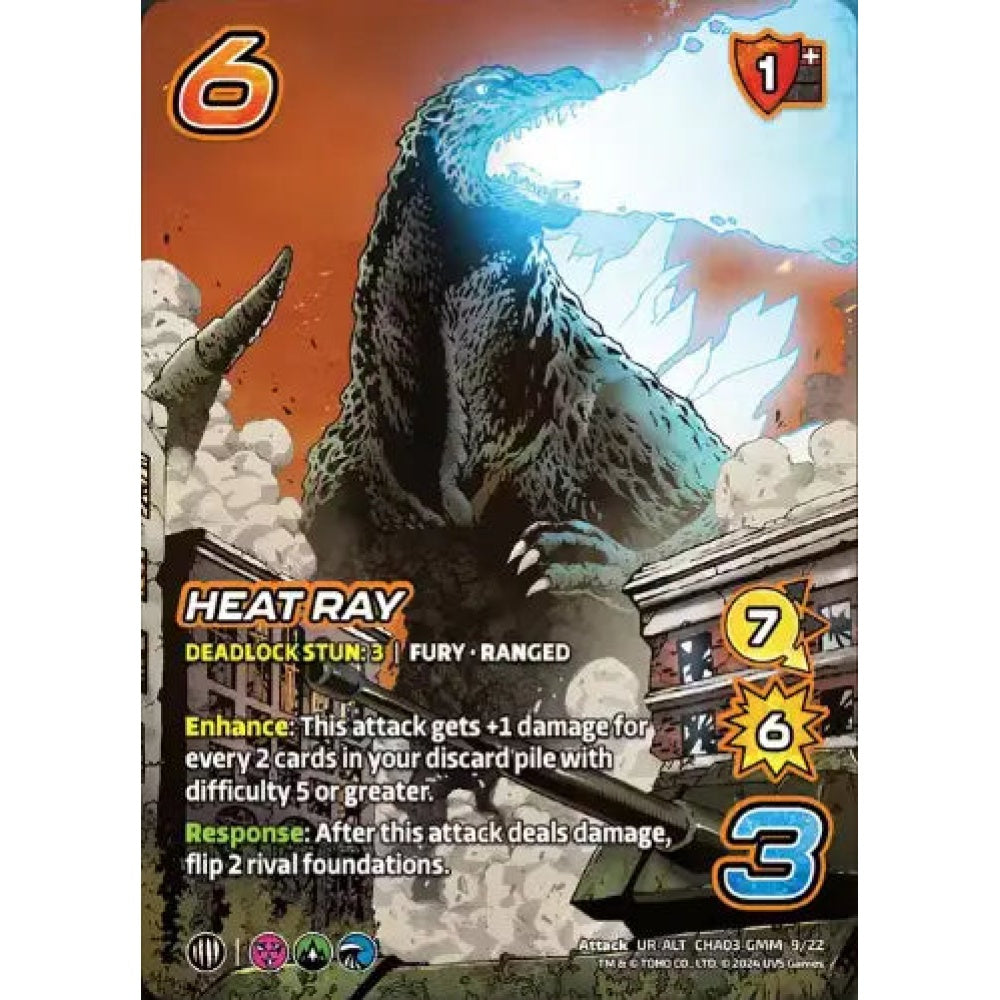 Heat Ray, 9/22, UR-ALT, UniVersus, Challengers Godzilla & Mothra, King Ghidorah & Rodan