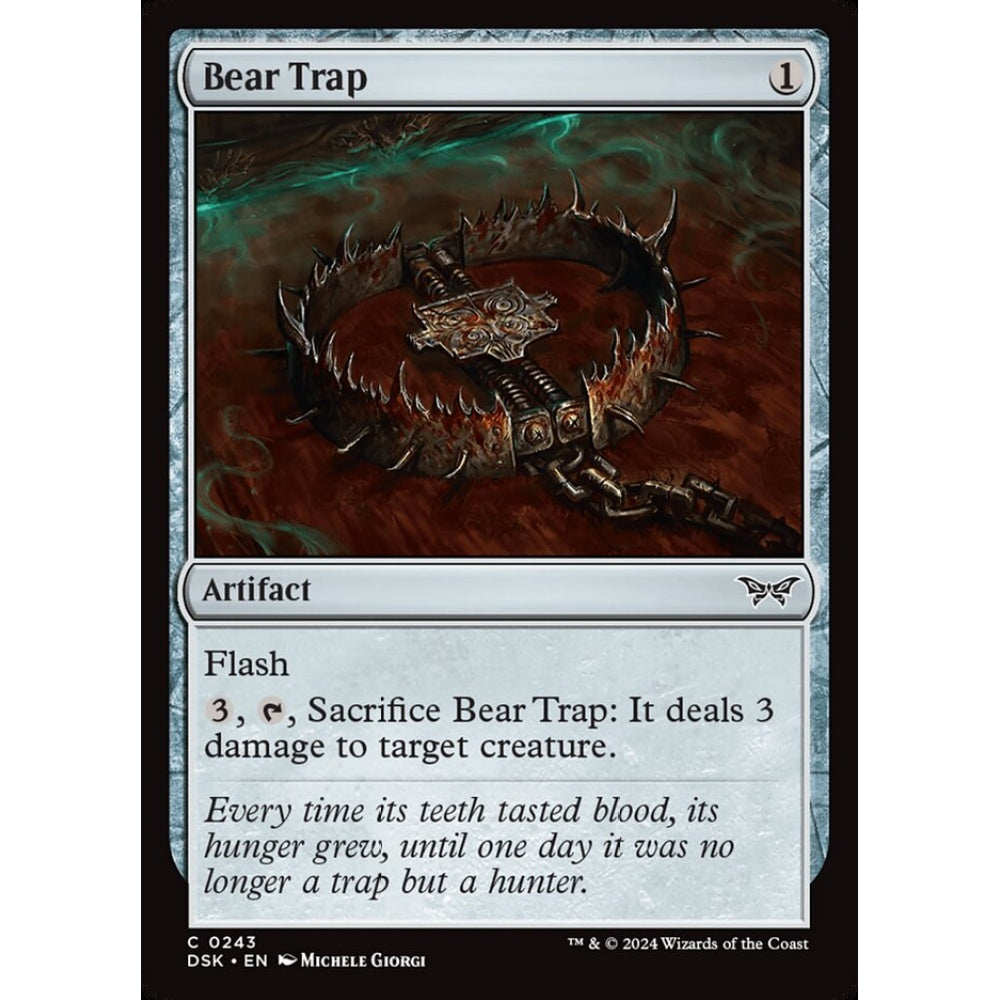 Bear Trap, 243, common, Magic: The Gathering, Duskmourn: House of Horror