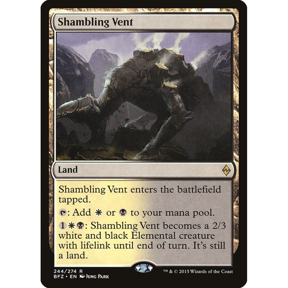 Shambling Vent rare 244 Magic the Gathering Battle for Zendikar French