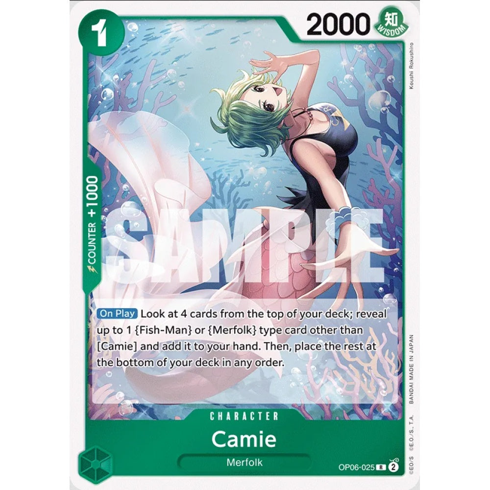 Camie, OP06-025, Rare, One Piece, Wings of the Captain