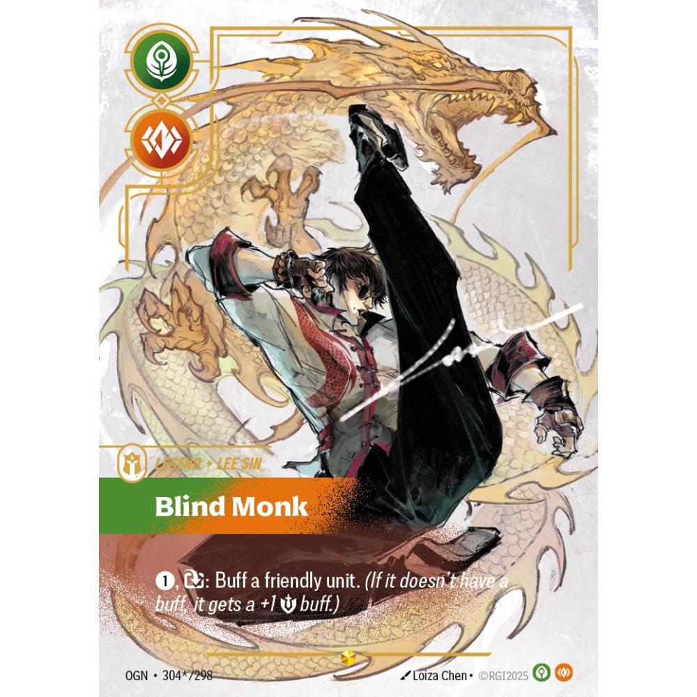 Blind Monk OGN-304*/298 Riftbound Card Game Origins Showcase