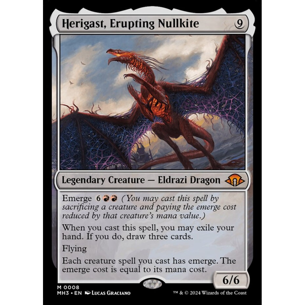 Herigast, Erupting Nullkite, 8, mythic, Magic: The Gathering, Modern Horizons 3