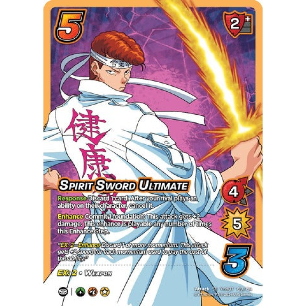 SPIRIT SWORD ULTIMATE, 159/154, SR, UniVersus, Yu Yu Hakusho: Dark Tournament