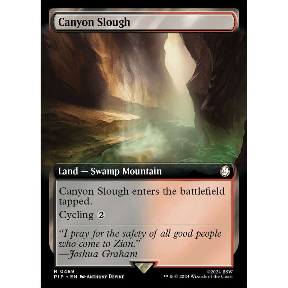 Canyon Slough rare 489 Magic the Gathering Fallout