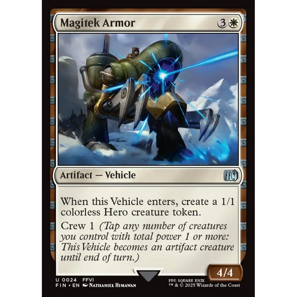 Magitek Armor uncommon 24 Magic the Gathering Final Fantasy