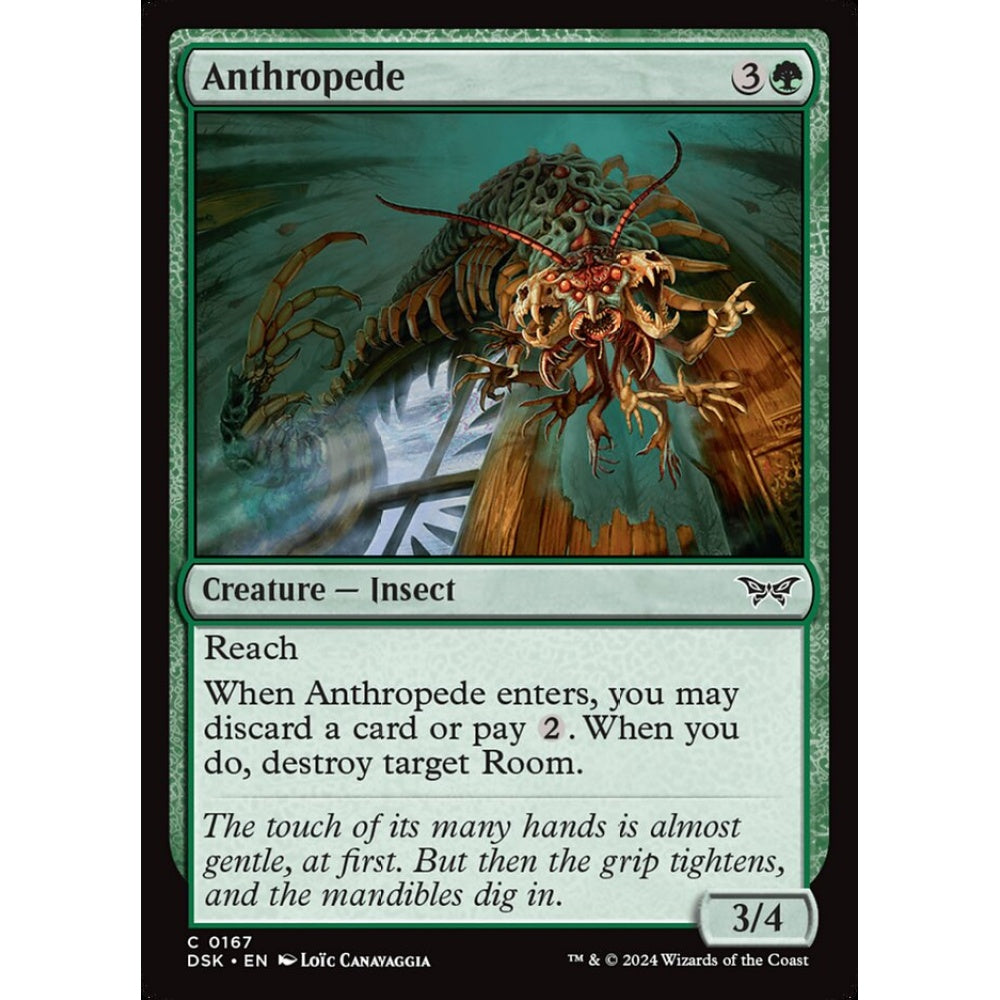 Anthropede, 167, common, Magic: The Gathering, Duskmourn: House of Horror