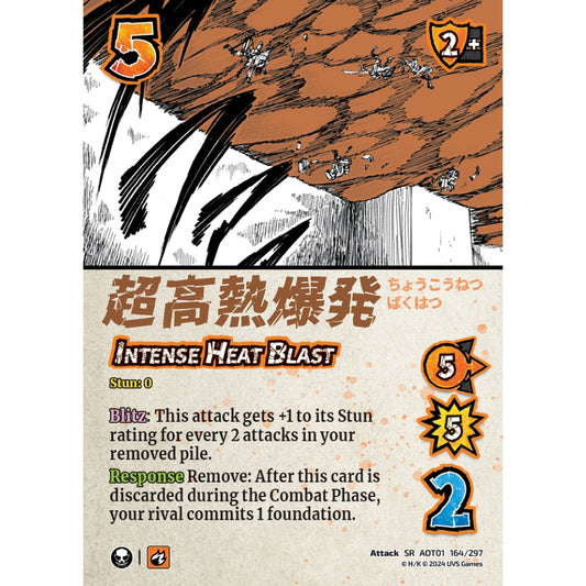 Intense Heat Blast, 164/297, SR, UniVersus, Attack on Titan: Battle for Humanity