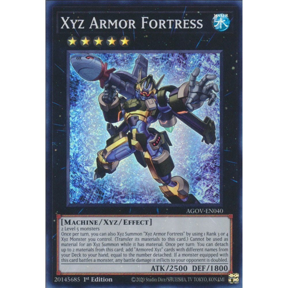 Xyz Armor Fortress, AGOV-EN040, Super Rare, Yu-Gi-Oh!, Age of Overlord