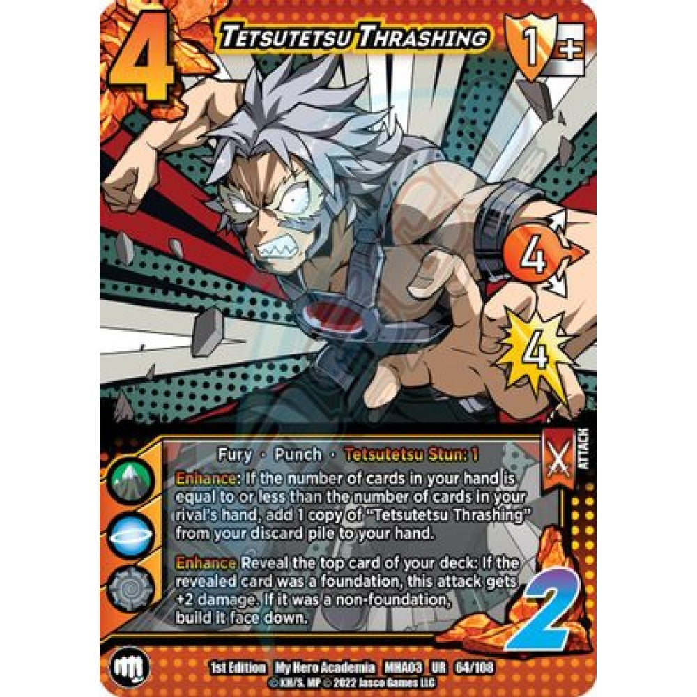 Tetsutetsu Thrashing, 64/108, UR, UniVersus, MHA03 Heroes Clash