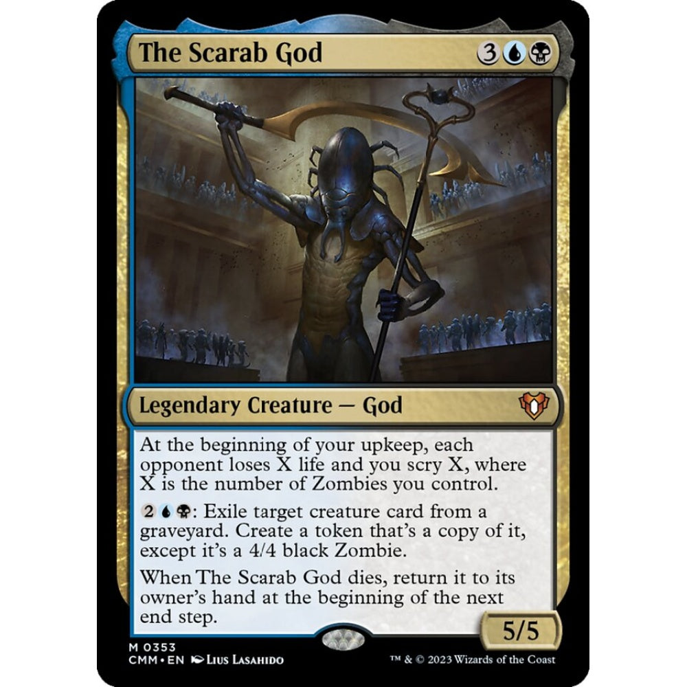 The Scarab God mythic 353 Magic the Gathering Commander Masters