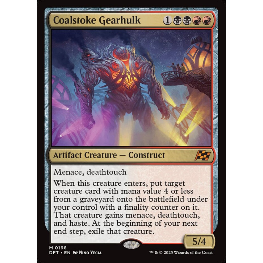 Coalstoke Gearhulk, 198, mythic, Magic: The Gathering, Aetherdrift
