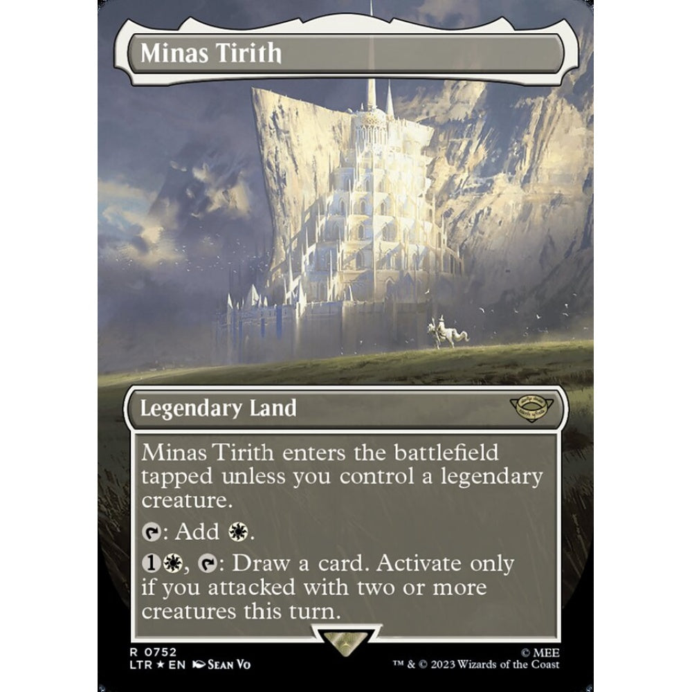 Minas Tirith, rare, 752, Magic the Gathering, The Lord of the Rings: Tales of Middle-earth