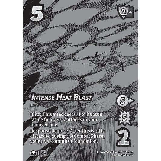 Intense Heat Blast, 164/297, SR-ALT, UniVersus, Attack on Titan: Battle for Humanity