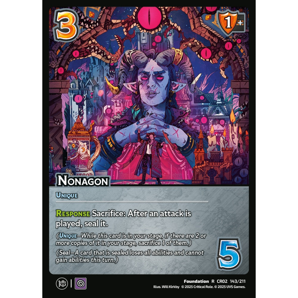 Nonagon, 143/211, CR02, Universus, Critical Role: Heroes Of Exandria, Foundation, R