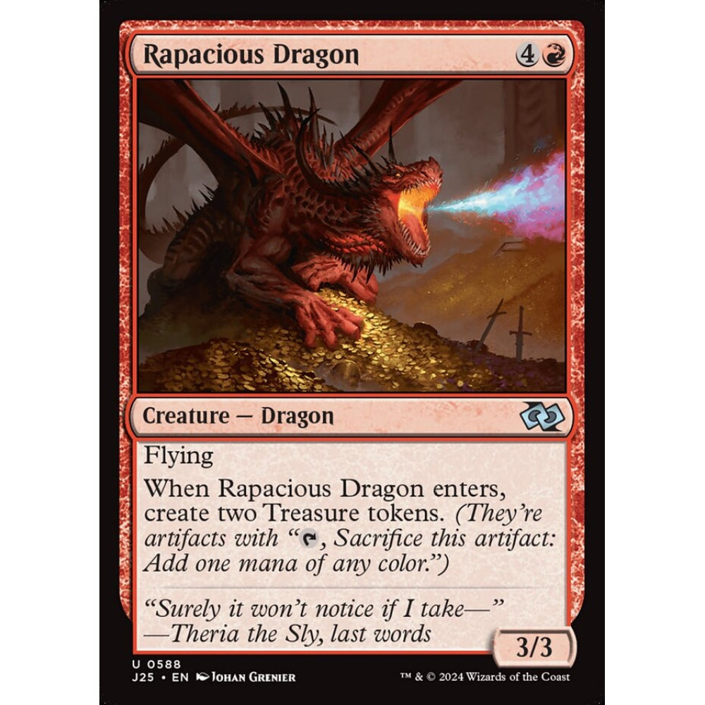Rapacious Dragon, 588, uncommon, Magic: The Gathering, Foundations Jumpstart