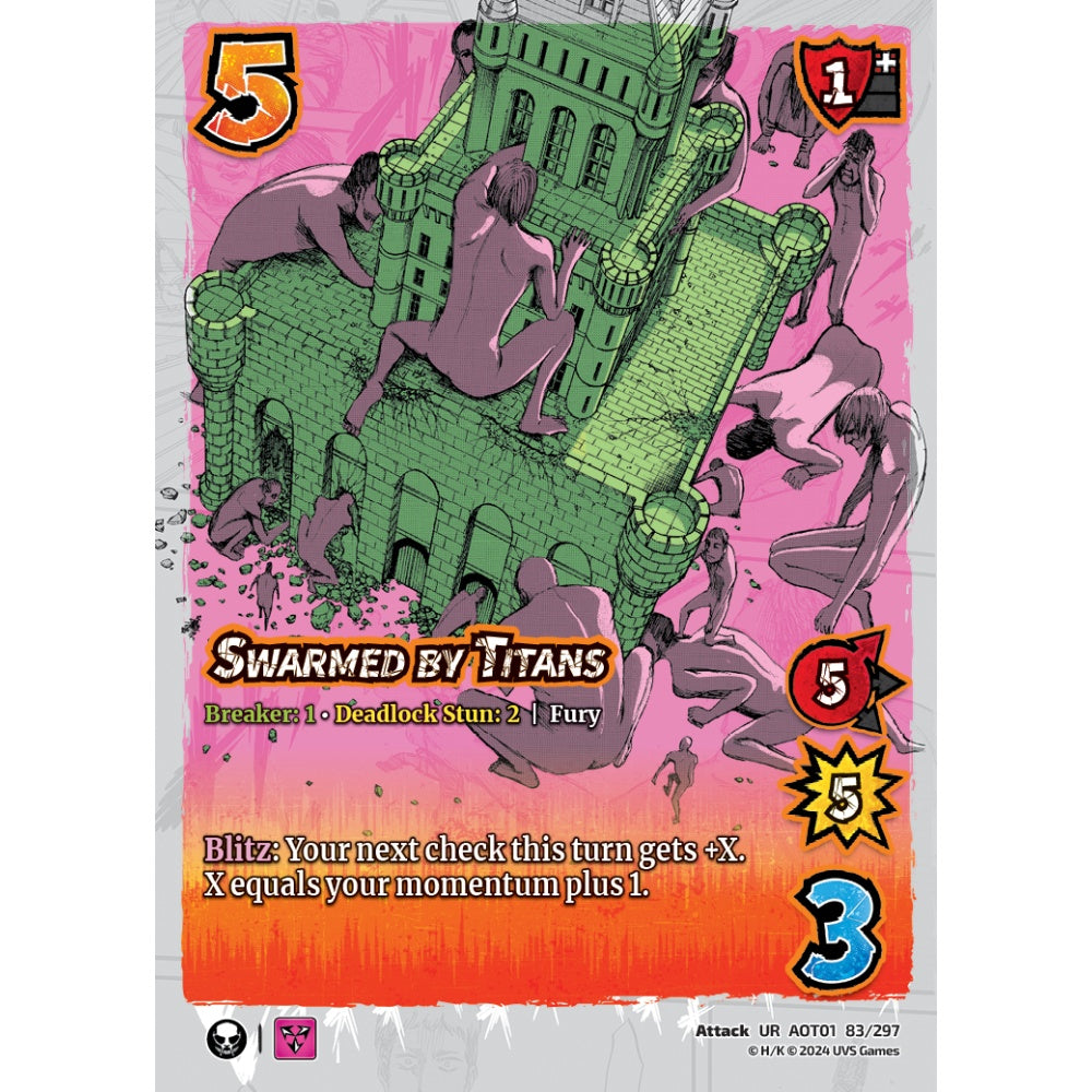 Swarmed by Titans, 83/297, UR, UniVersus, Attack on Titan: Battle for Humanity