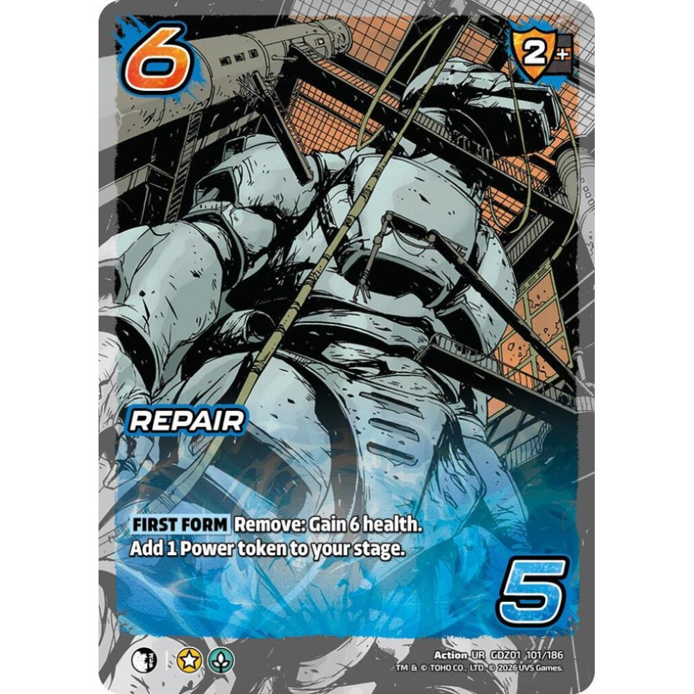 Repair GDZ01 101/186 GDZ01 Universus Godzilla: Reign of Kaiju Action UR