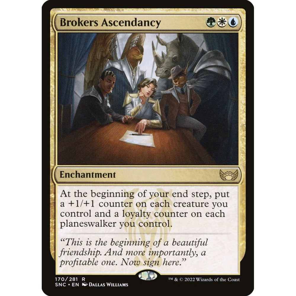 Brokers Ascendancy rare 170 Magic the Gathering Streets of New Capenna