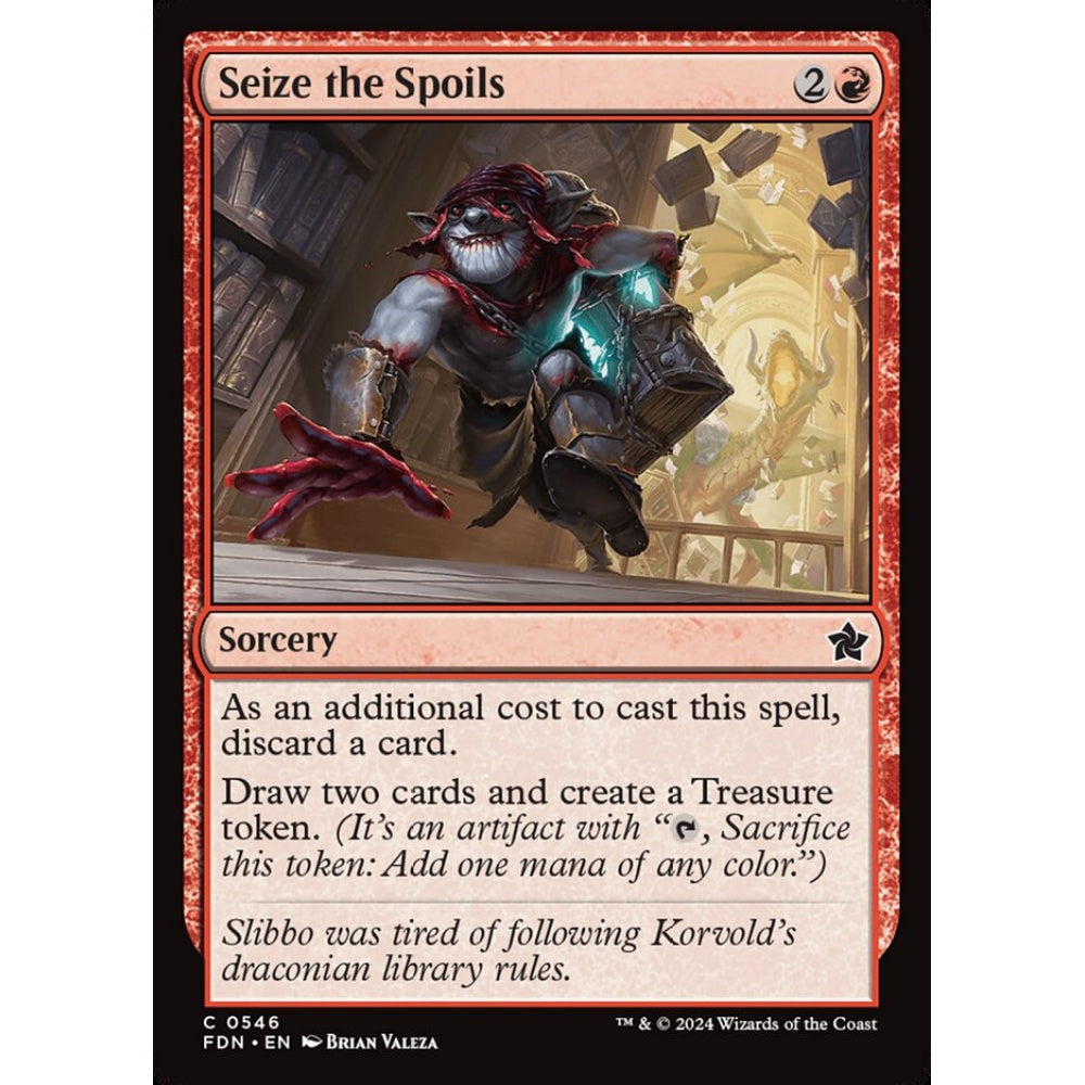 Seize the Spoils, 546, common, Magic: The Gathering, Foundations
