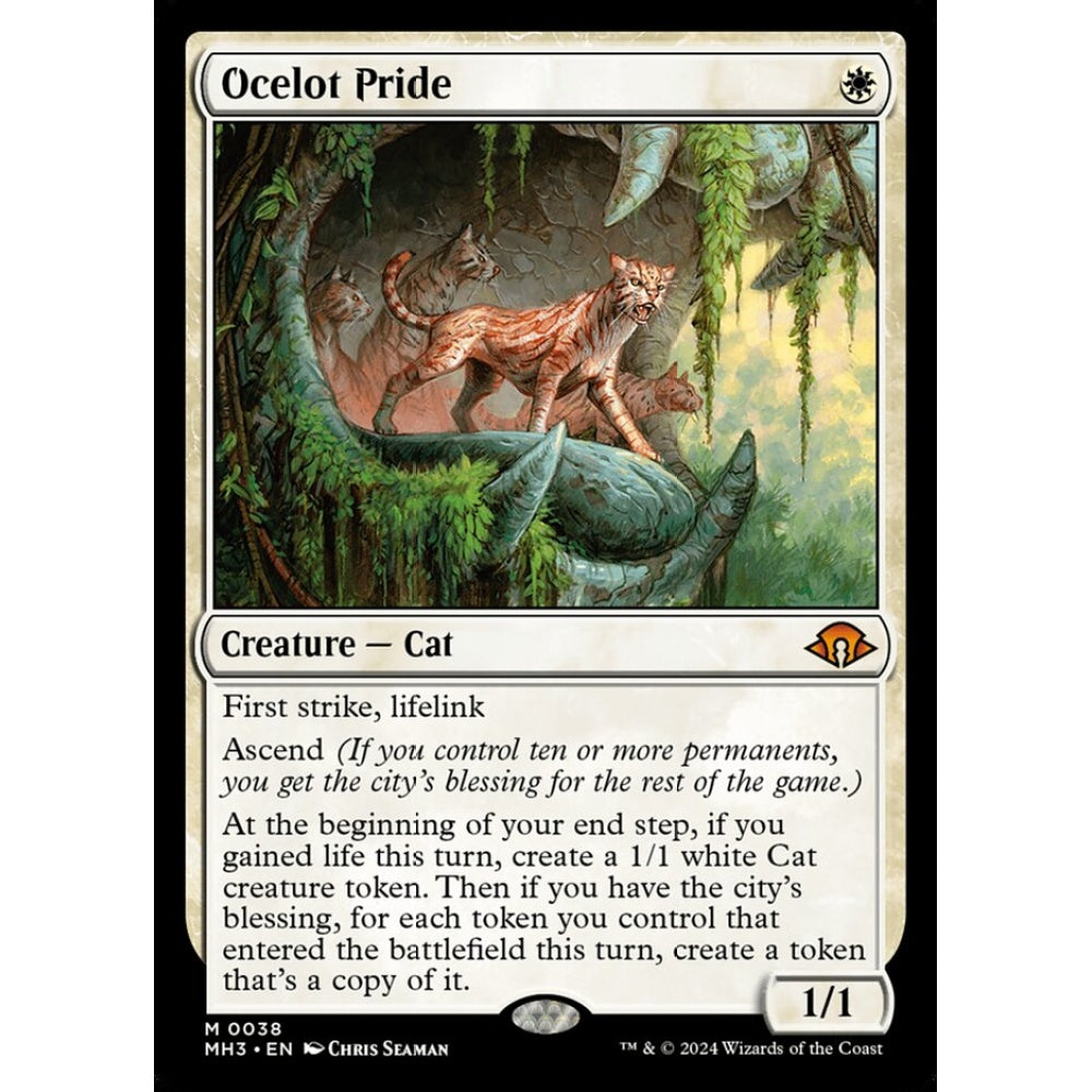 Ocelot Pride, 38, mythic, Magic: The Gathering, Modern Horizons 3