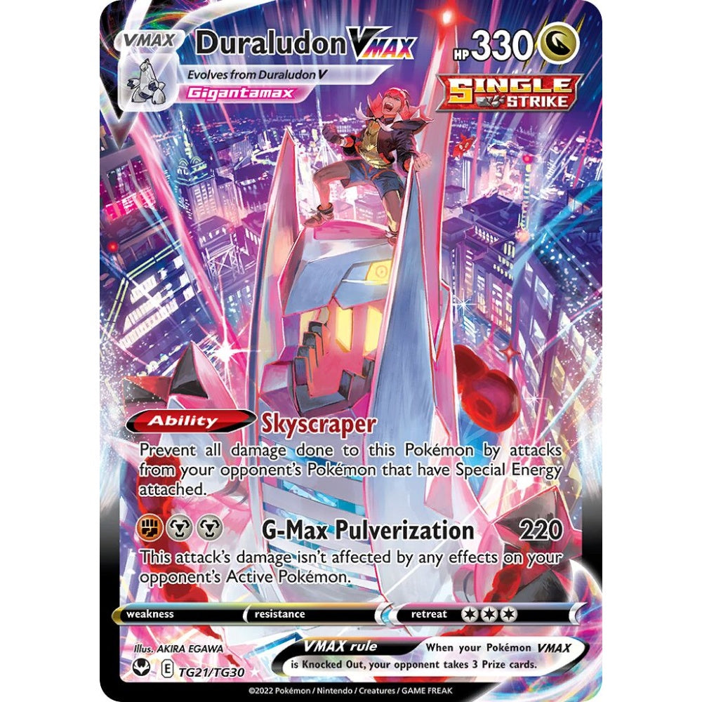 Duraludon VMAX Holo Rare VMAX TG21/TG30 Pokemon Card Game Silver Tempest