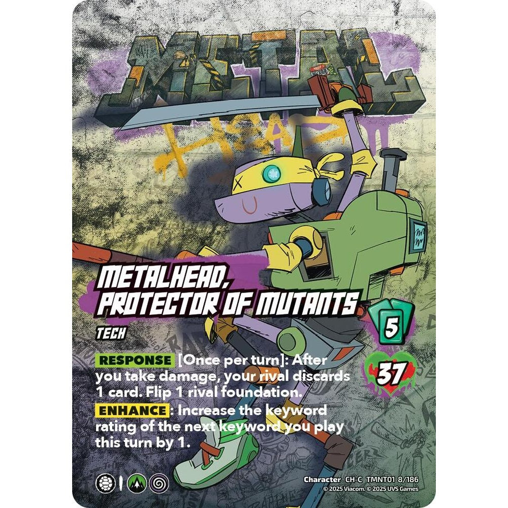 Metalhead, Protector of Mutants 8/186 TMNT01 Universus Teenage Mutant Ninja Turtles Character CH-C