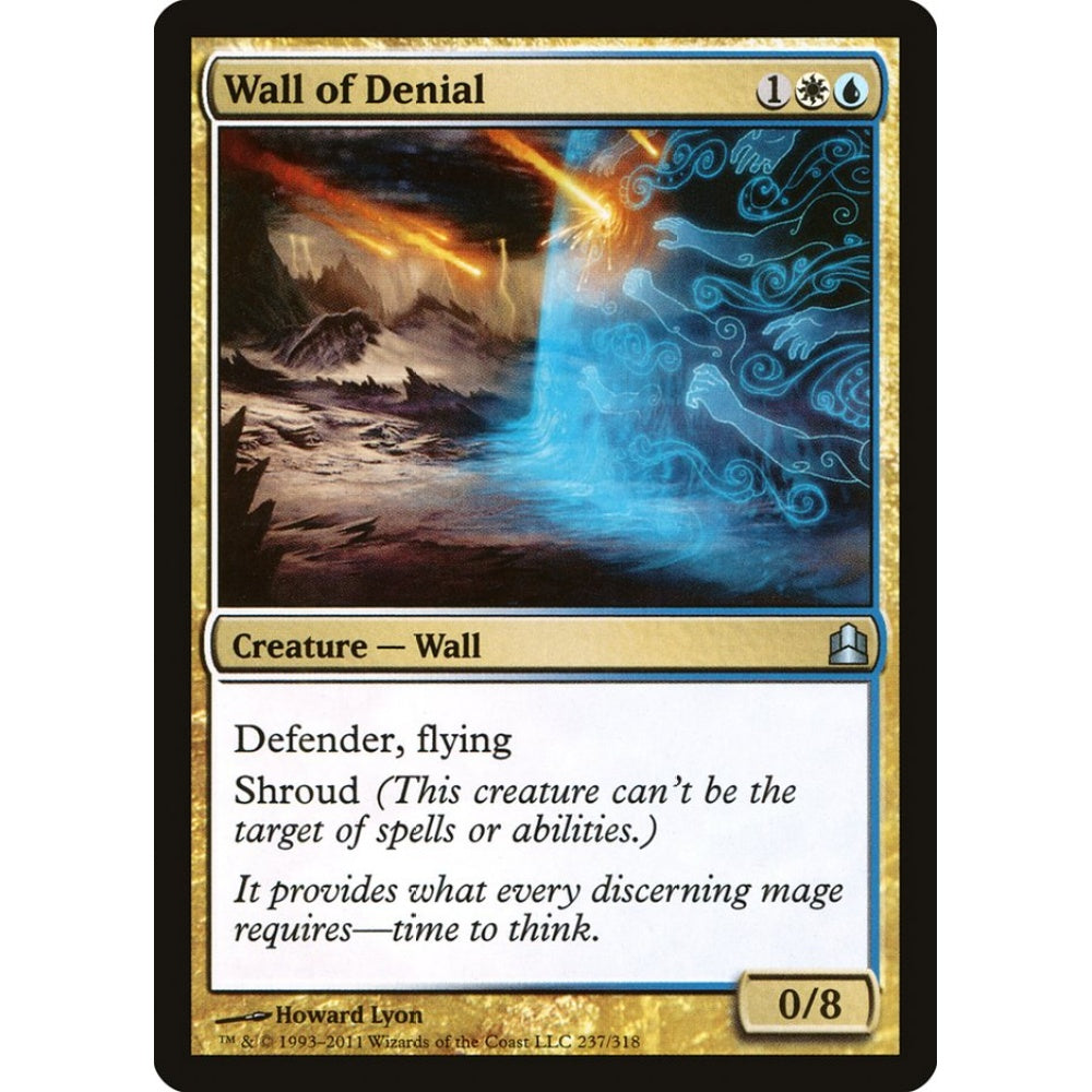 Wall of Denial uncommon 237 Magic the Gathering Commander 2011