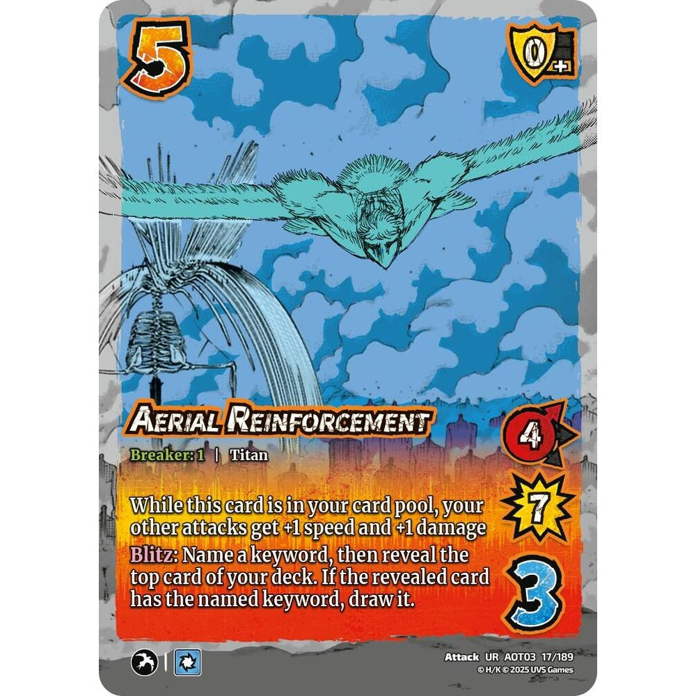 Aerial Reinforcement 17/189 AOT03 Universus Attack on Titan: Apocalypse Attack UR