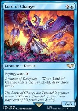 rare warhammer cards Lord of Change