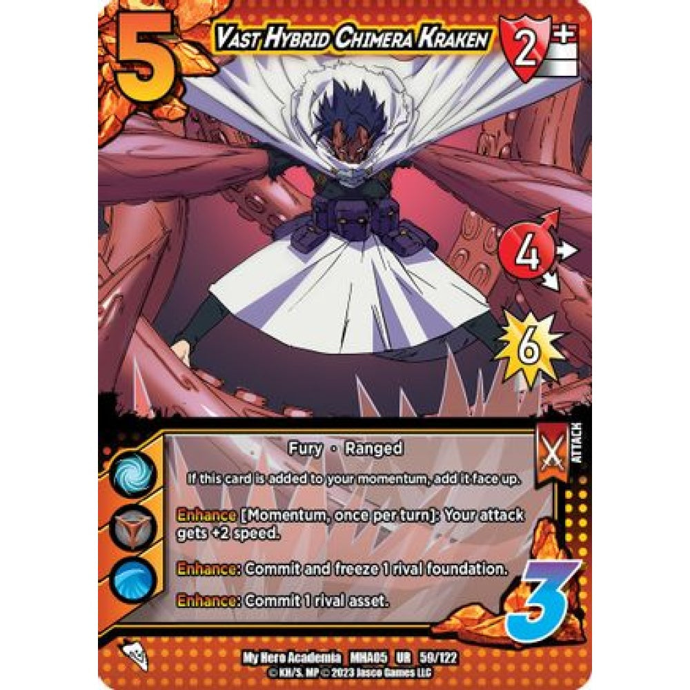 Vast Hybrid Chimera Kraken, 59/122, UR, UniVersus, MHA05 Undaunted Raid