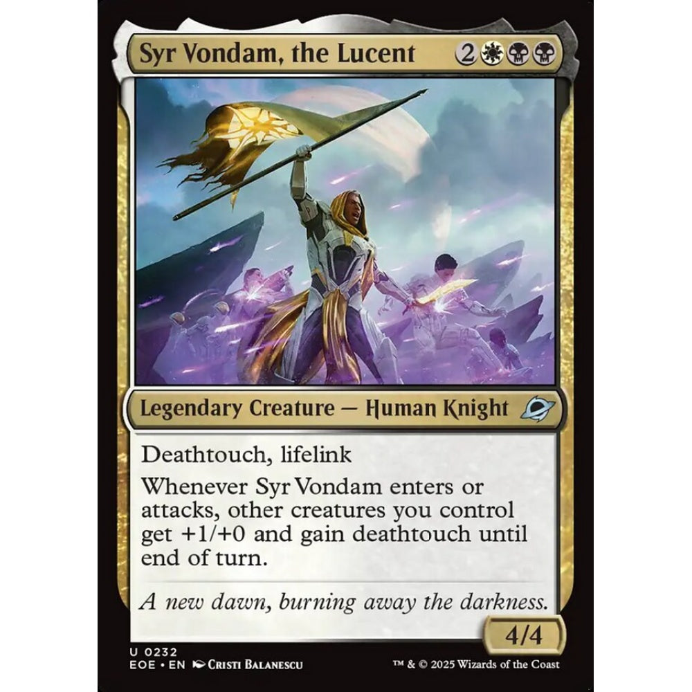 Syr Vondam, the Lucent uncommon 232 Magic the Gathering Edge of Eternities