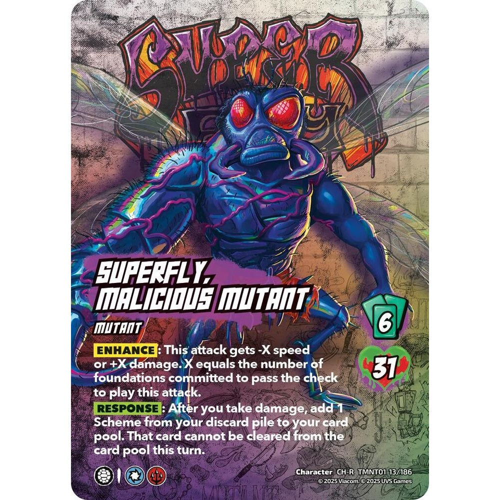 Superfly, Malicious Mutant 13/186 TMNT01 Universus Teenage Mutant Ninja Turtles Character CH-R