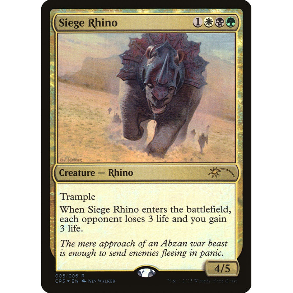 Siege Rhino rare 5 Magic the Gathering Magic Origins Clash Pack