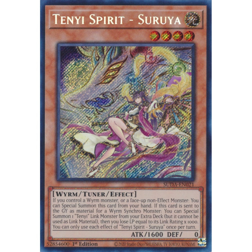 Tenyi Spirit - Suruya SUDA-EN021 Secret Secret Rare Yu-Gi-Oh Supreme Darkness in Art