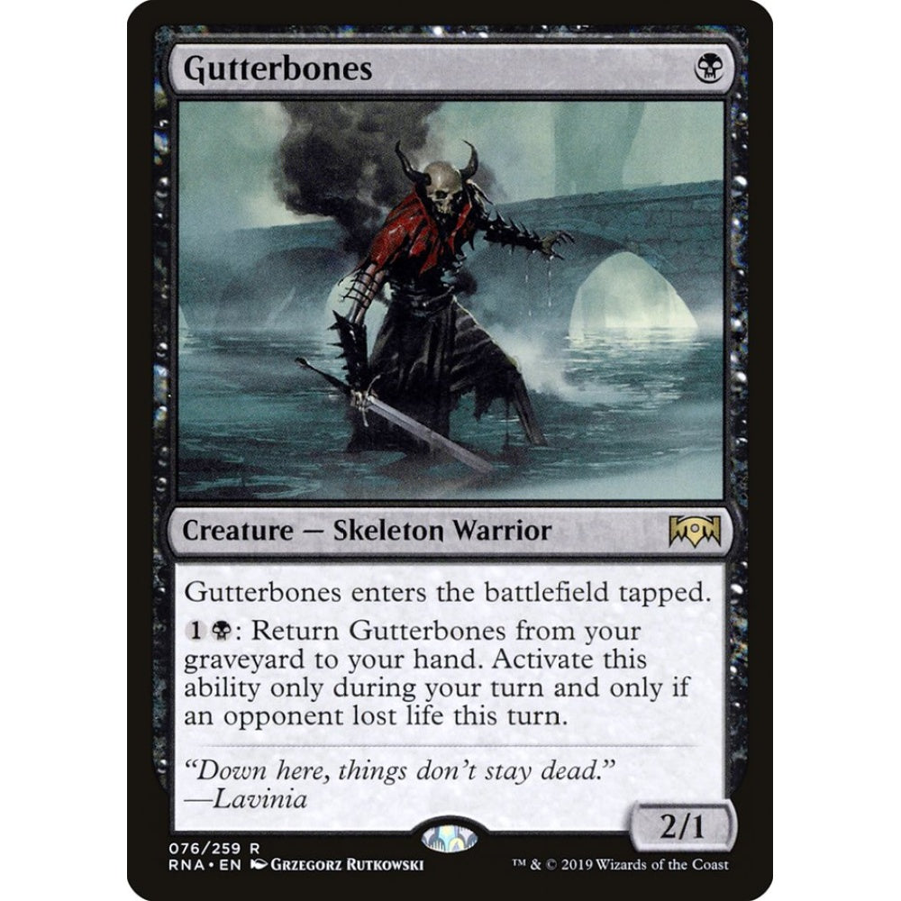 Gutterbones rare 76 Magic the Gathering Ravnica Allegiance