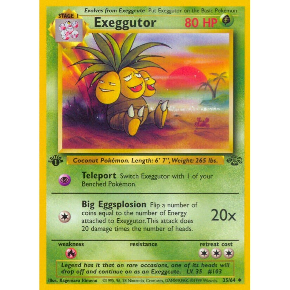 Exeggutor Uncommon 35/64 Pokemon Card Game Jungle